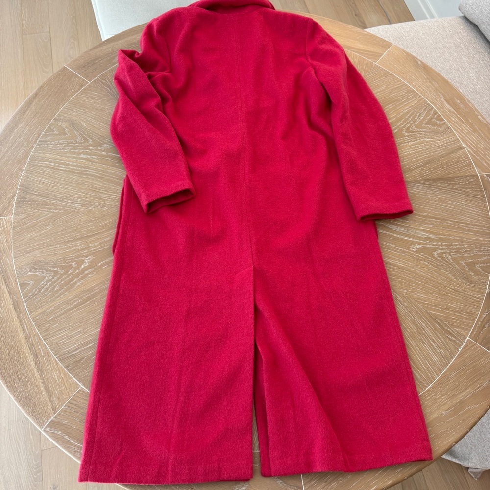 Leith - Single Button Belted Salmon Barbiecoro Oversized Jacket size small - Picture 12 of 13